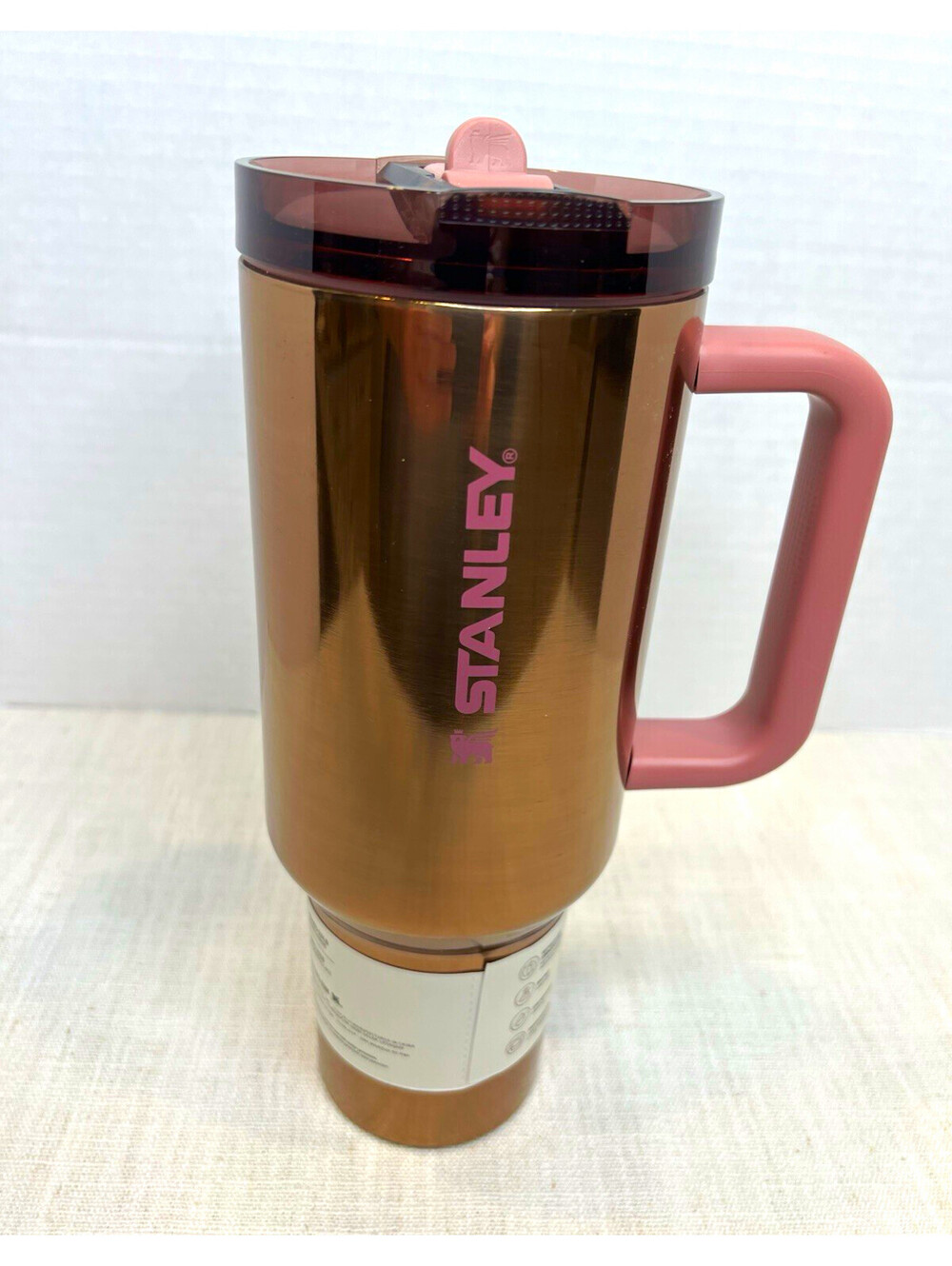 Stanley Quencher ProTour Tumbler 40 oz Insulated Polished Rose Gold